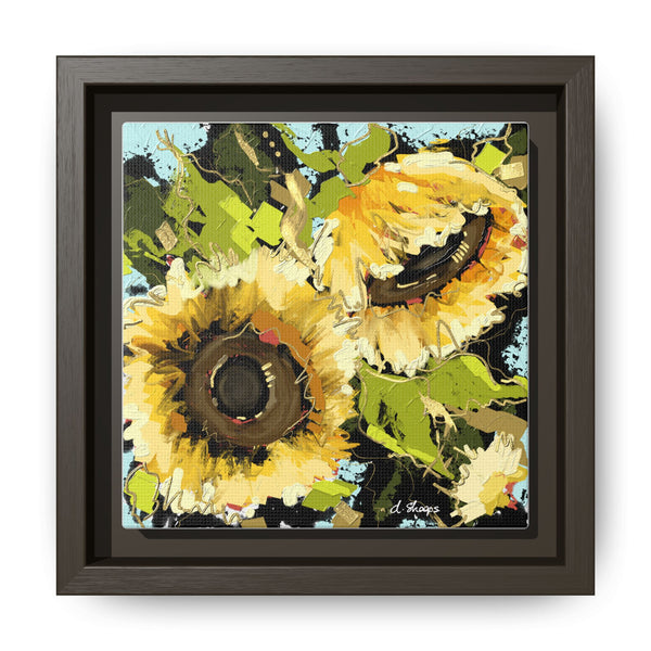 Framed Sunflower Canvas Art - Vibrant Floral Wall Decor
