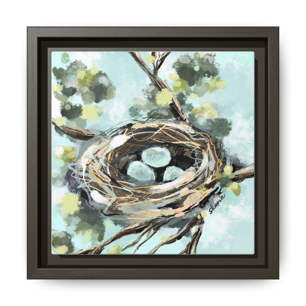 Framed Nest Art - Three New Babies