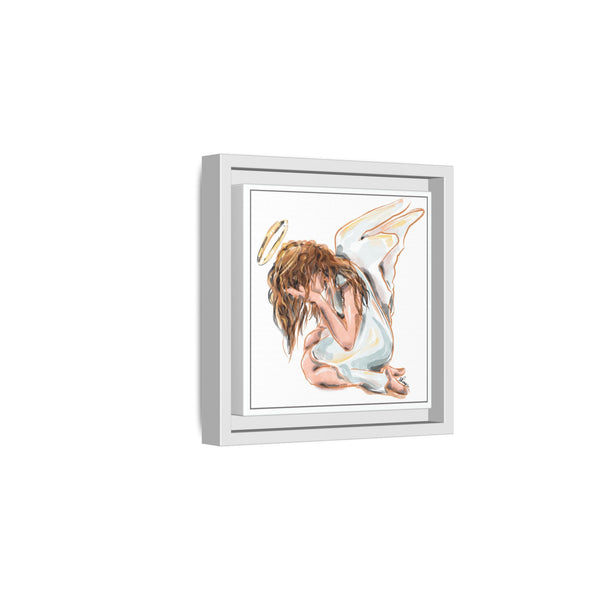 Framed Angel Canvas Art - Serenity Decor for Home