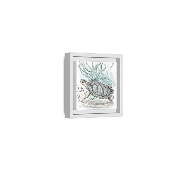 Framed Turtle Art Print - Ocean-Inspired Home Decor