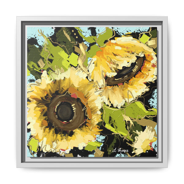 Framed Sunflower Canvas Art - Vibrant Floral Wall Decor