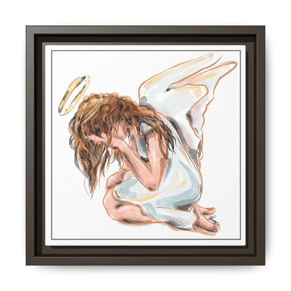 Framed Angel Canvas Art - Serenity Decor for Home