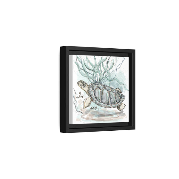 Framed Turtle Art Print - Ocean-Inspired Home Decor