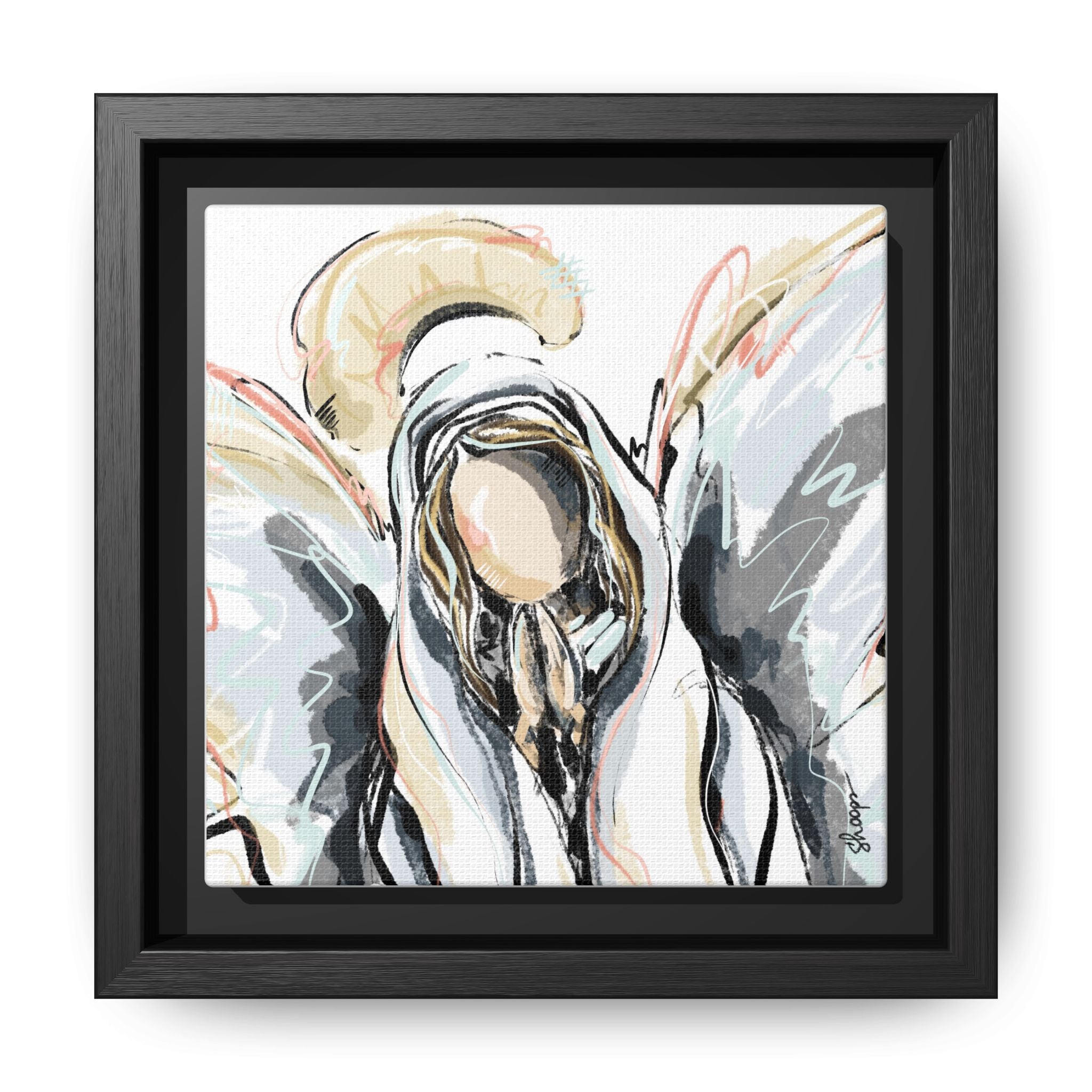 Framed Prayer Angel Art Print