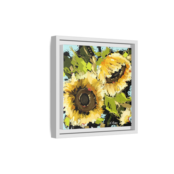 Framed Sunflower Canvas Art - Vibrant Floral Wall Decor