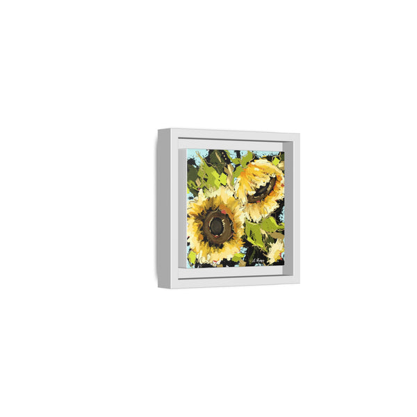Framed Sunflower Canvas Art - Vibrant Floral Wall Decor
