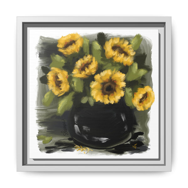 Framed Sunflower Canvas Art