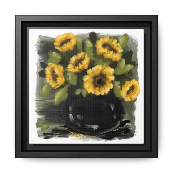 Framed Sunflower Canvas Art