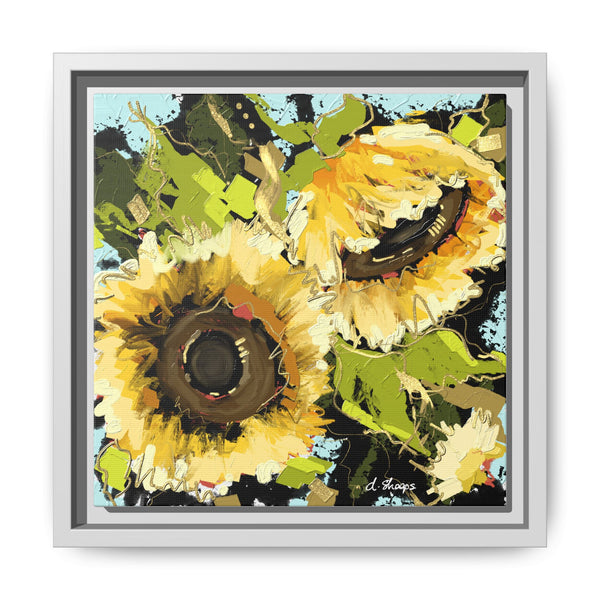 Framed Sunflower Canvas Art - Vibrant Floral Wall Decor