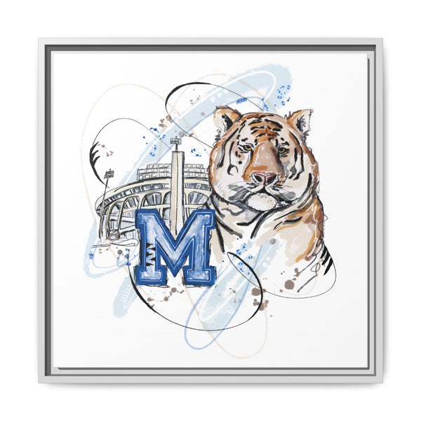 Framed Art Print - Memphis Tiger Stadium Wall Decor