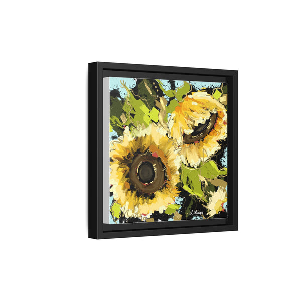 Framed Sunflower Canvas Art - Vibrant Floral Wall Decor