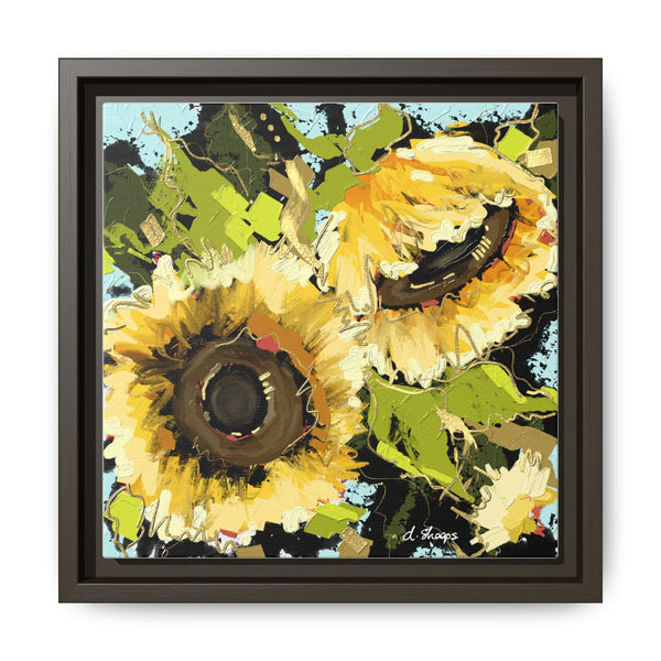 Framed Sunflower Canvas Art - Vibrant Floral Wall Decor