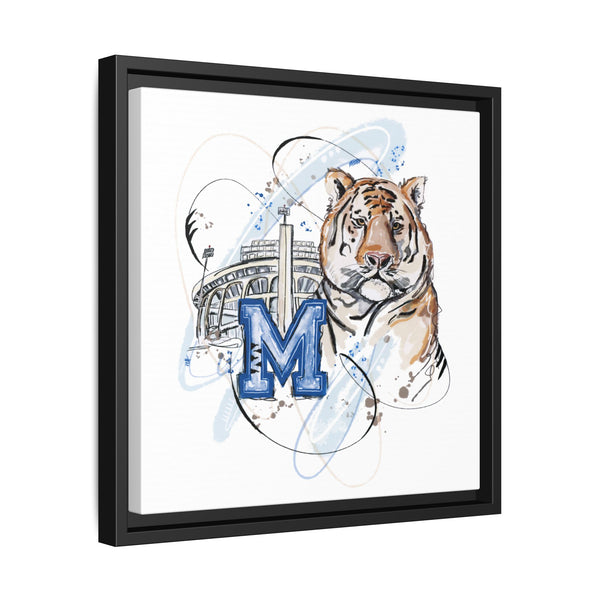 Framed Art Print - Memphis Tiger Stadium Wall Decor