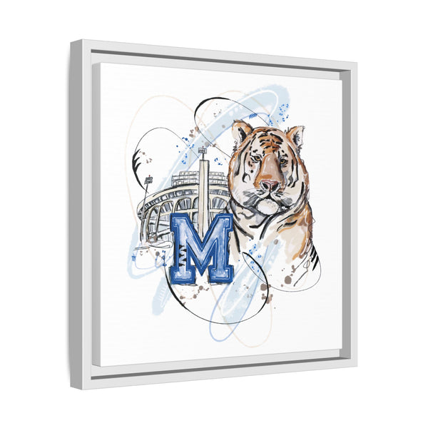 Framed Art Print - Memphis Tiger Stadium Wall Decor
