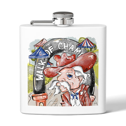 Ole Miss Col. Reb Stainless Steel Flask - 6oz  Perfect Gift for Ole Miss Fans