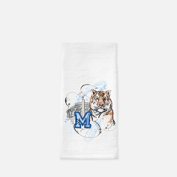 Memphis Football Tea Towel (Flour Sack)