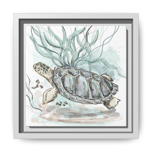 Framed Turtle Art Print - Ocean-Inspired Home Decor