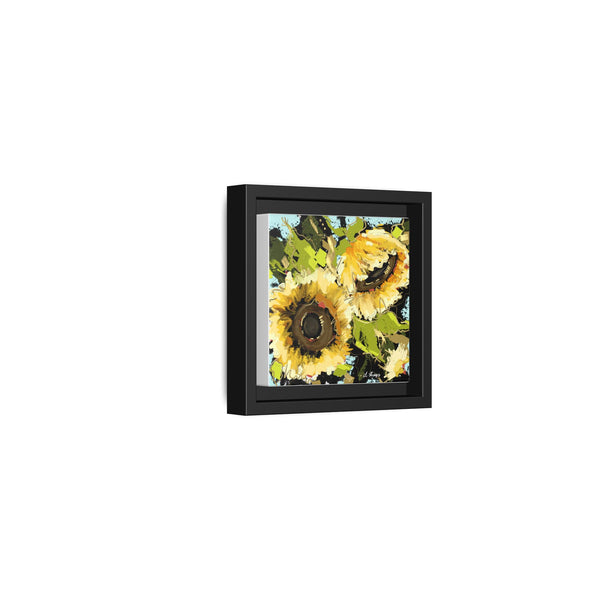 Framed Sunflower Canvas Art - Vibrant Floral Wall Decor