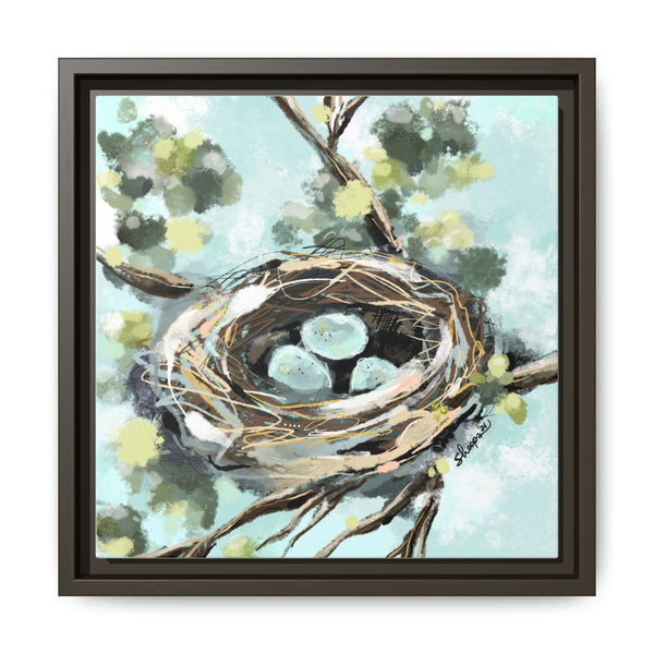 Framed Nest Art - Three New Babies