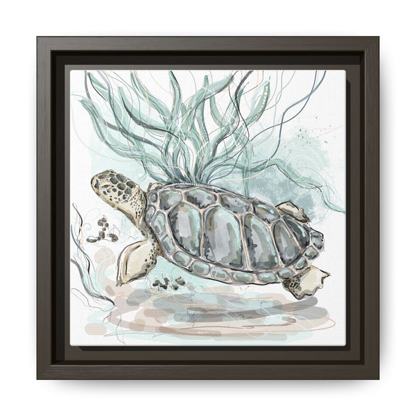 Framed Turtle Art Print - Ocean-Inspired Home Decor