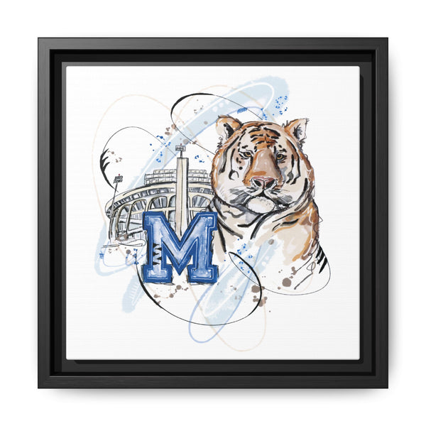 Framed Art Print - Memphis Tiger Stadium Wall Decor