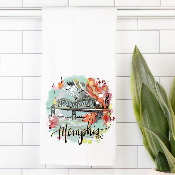 Tea Towel (Flour Sack) - Memphis Sounds