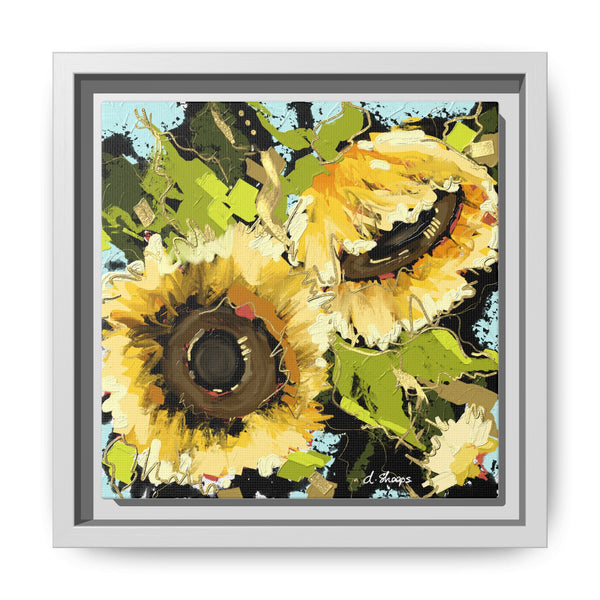 Framed Sunflower Canvas Art - Vibrant Floral Wall Decor