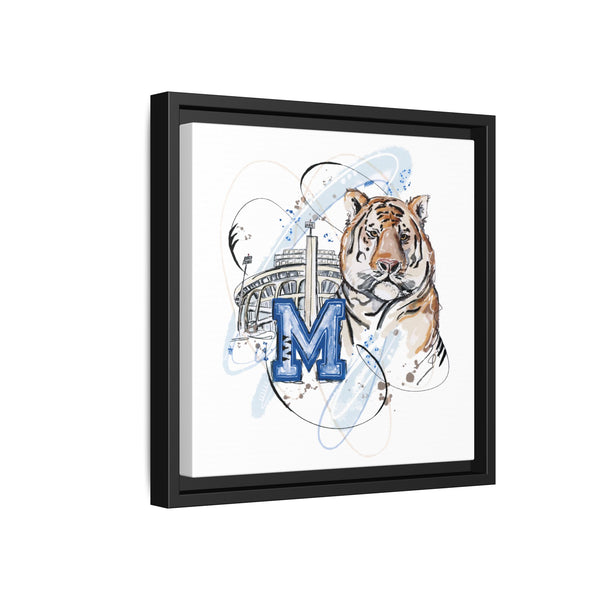 Framed Art Print - Memphis Tiger Stadium Wall Decor