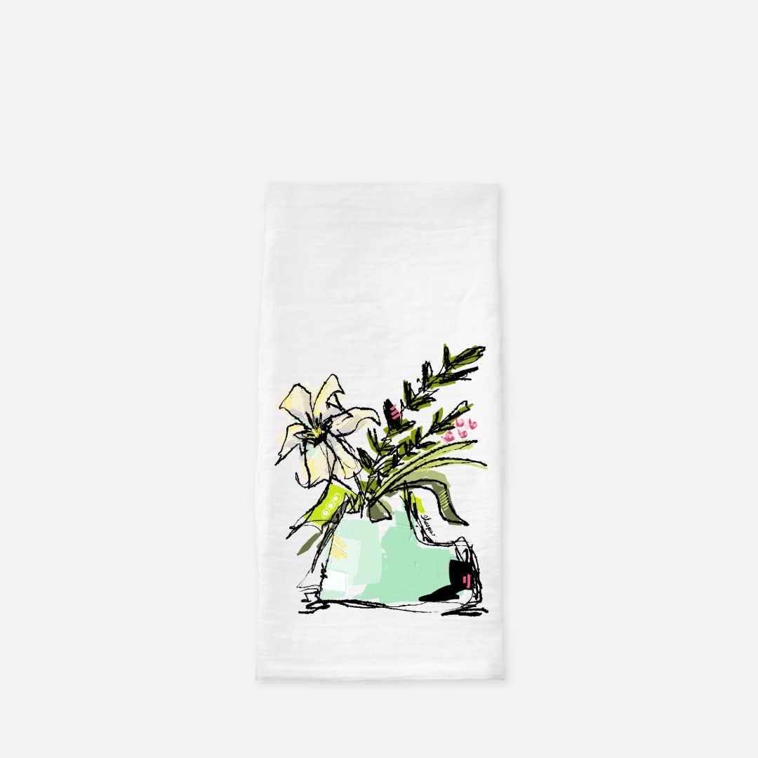 Tea Towel (Flour Sack) Lily Lou