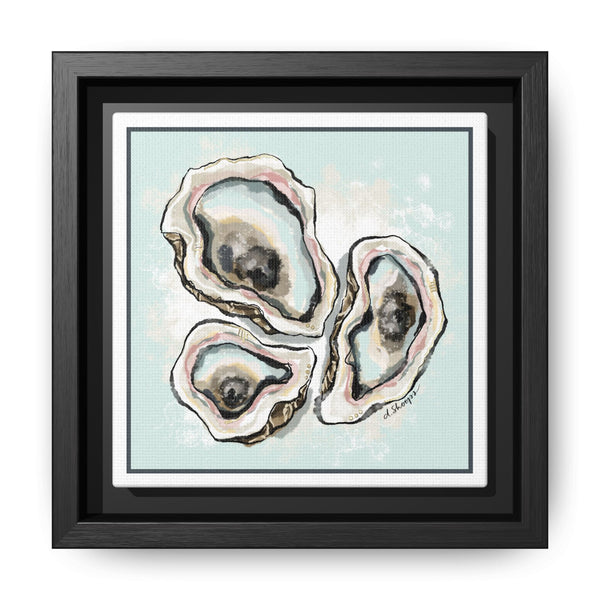 Framed Oyster Art Print - Coastal Art
