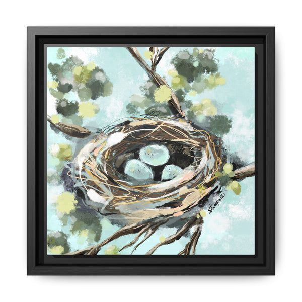 Framed Nest Art - Three New Babies