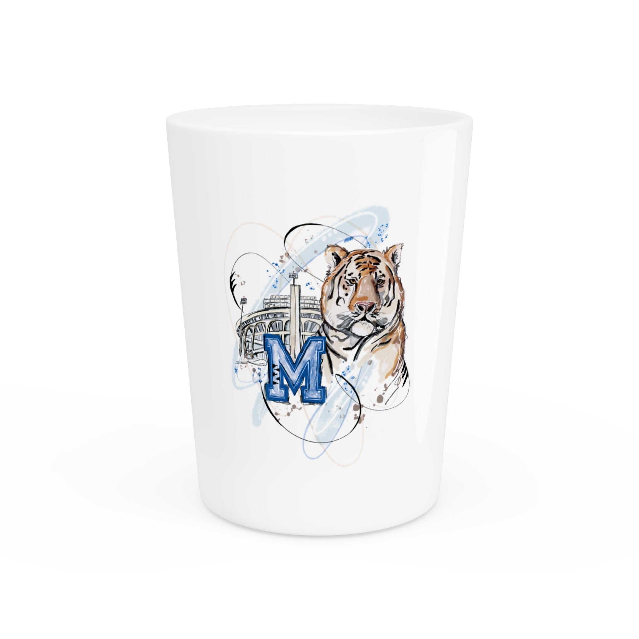 Memphis Tiger Shot Glass - Unique Souvenir for Celebrations