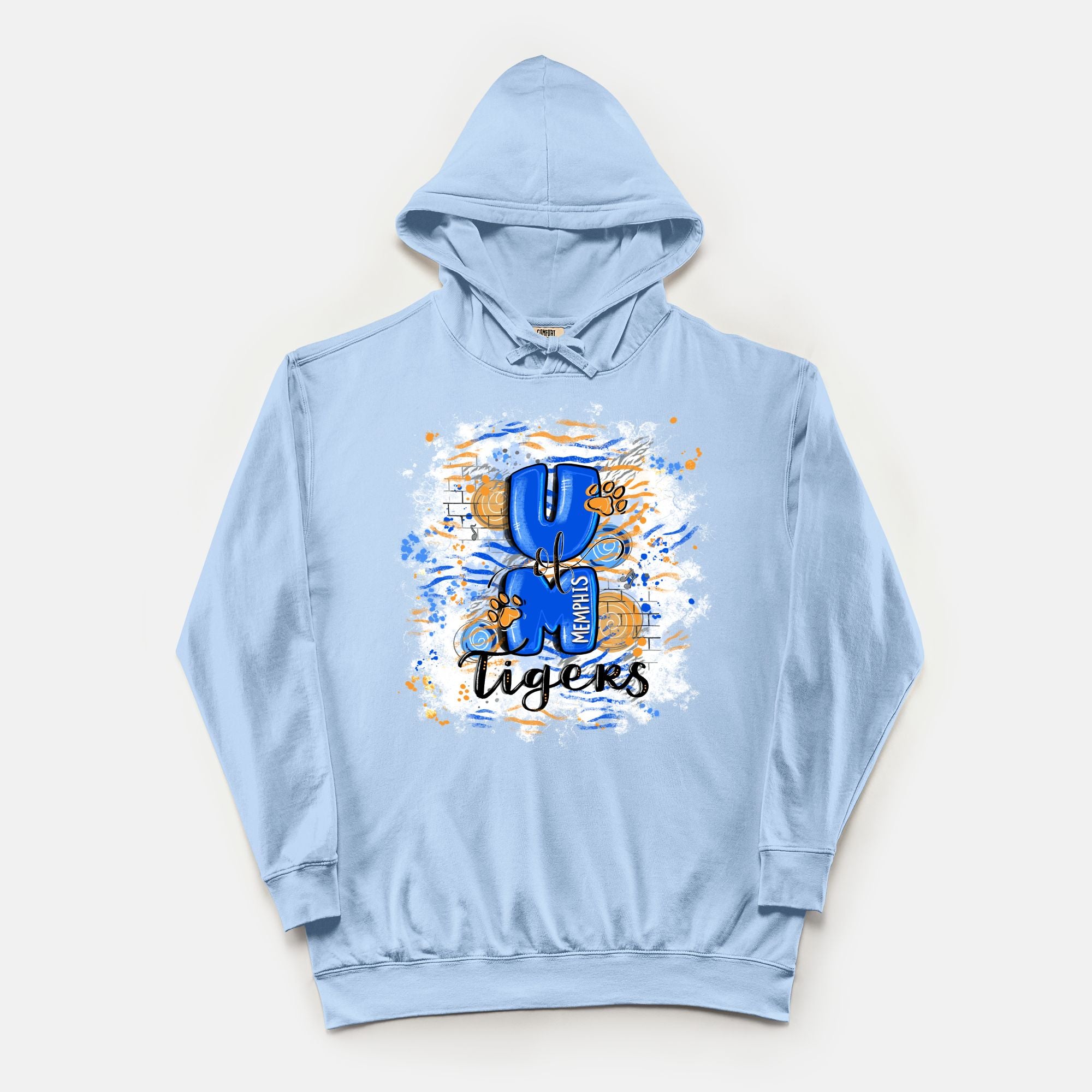 Memphis Comfort Color Lightweight Hooded Sweatshirt 1467