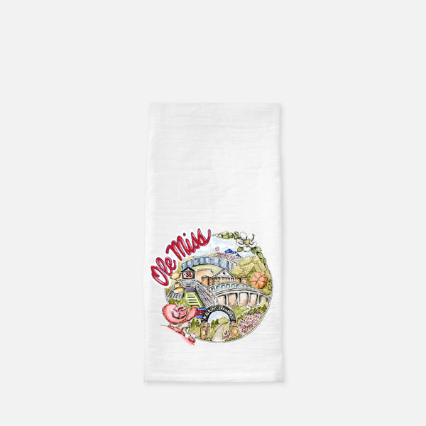 Ole Miss Tea Towel (Flour Sack)