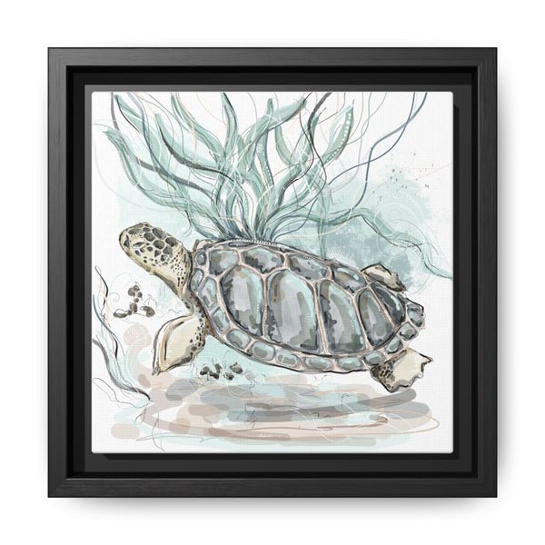 Framed Turtle Art Print - Ocean-Inspired Home Decor