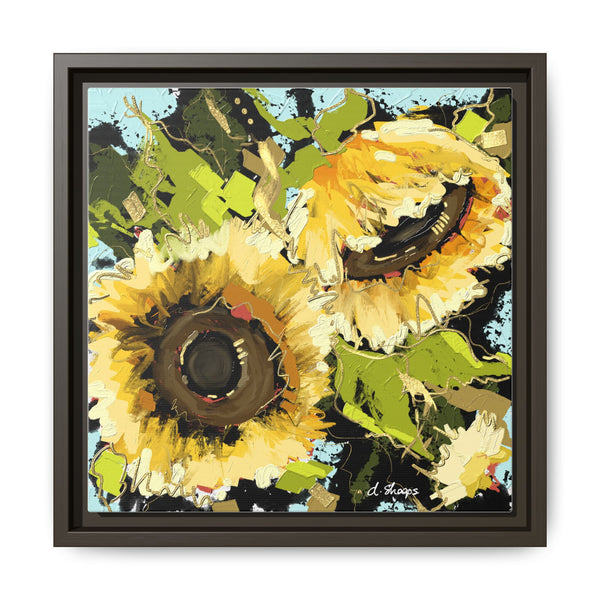 Framed Sunflower Canvas Art - Vibrant Floral Wall Decor