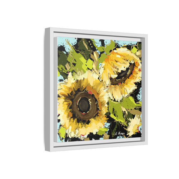 Framed Sunflower Canvas Art - Vibrant Floral Wall Decor