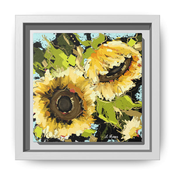 Framed Sunflower Canvas Art - Vibrant Floral Wall Decor