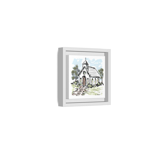 Framed Church Art - Multi-Color Matte Canvas