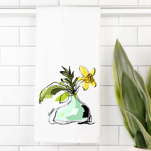 Tea Towel (Flour Sack) Daffy Dill