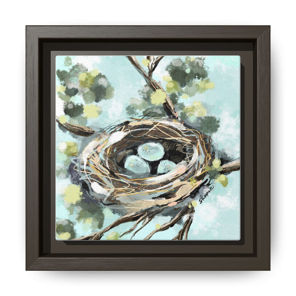 Framed Nest Art - Three New Babies