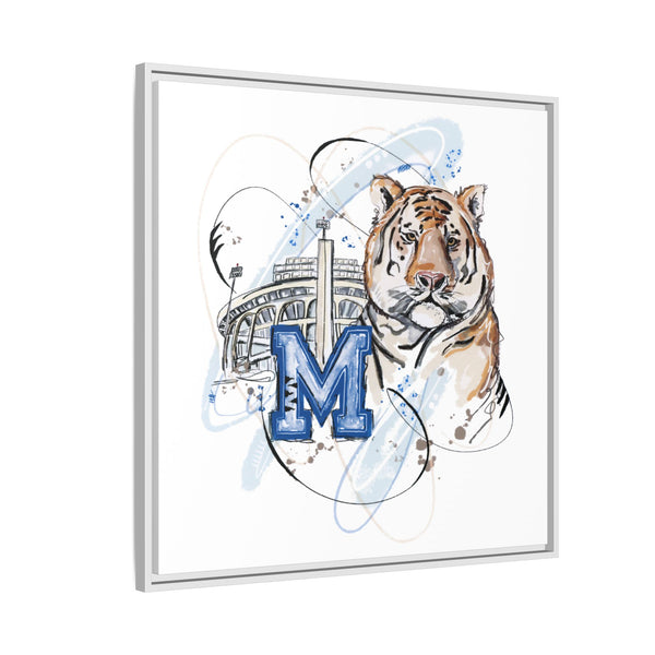 Framed Art Print - Memphis Tiger Stadium Wall Decor