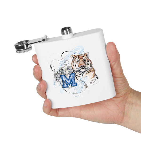 Memphis Tigers Stainless Steel Flask - 6oz Portable Drinkware for Fans