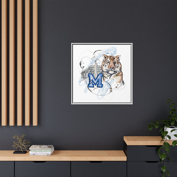 Framed Art Print - Memphis Tiger Stadium Wall Decor