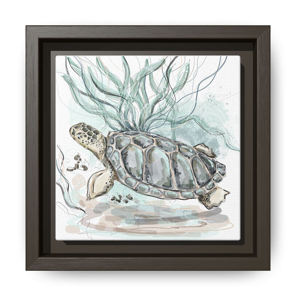 Framed Turtle Art Print - Ocean-Inspired Home Decor