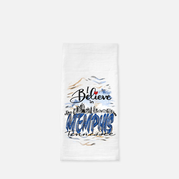Tea Towel (Flour Sack) I Believe in Memphis