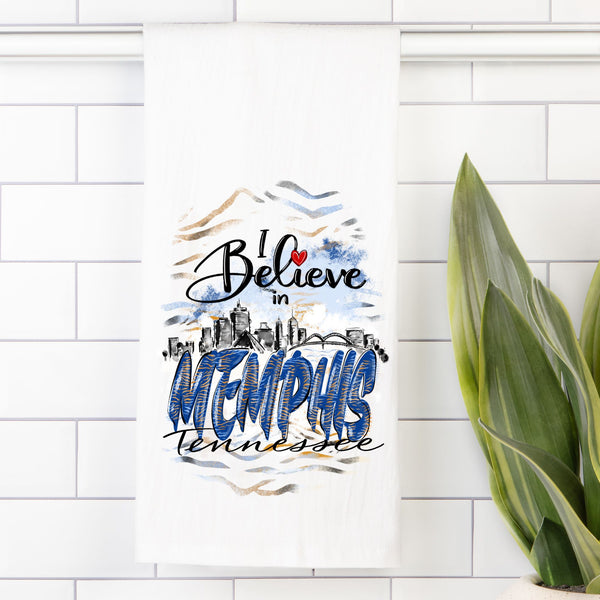 Tea Towel (Flour Sack) I Believe in Memphis