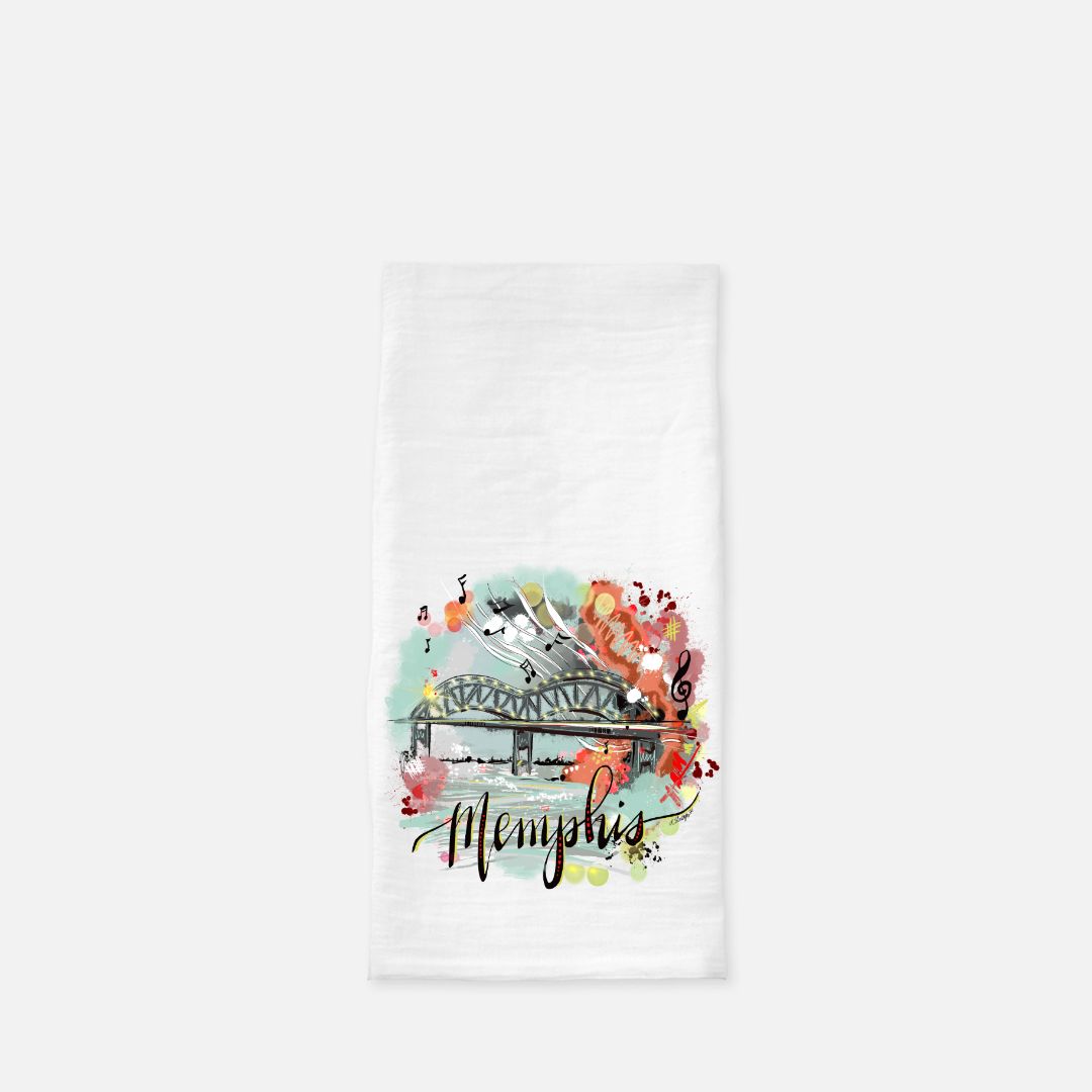 Tea Towel (Flour Sack) - Memphis Sounds