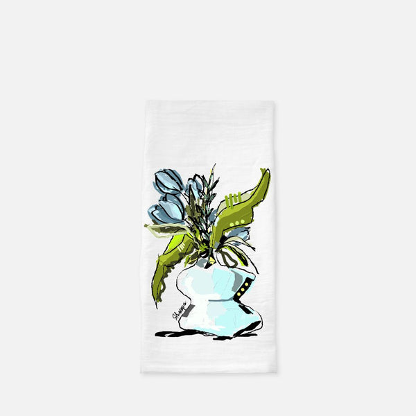 Tea Towel (Flour Sack) "Tooky Tulips"